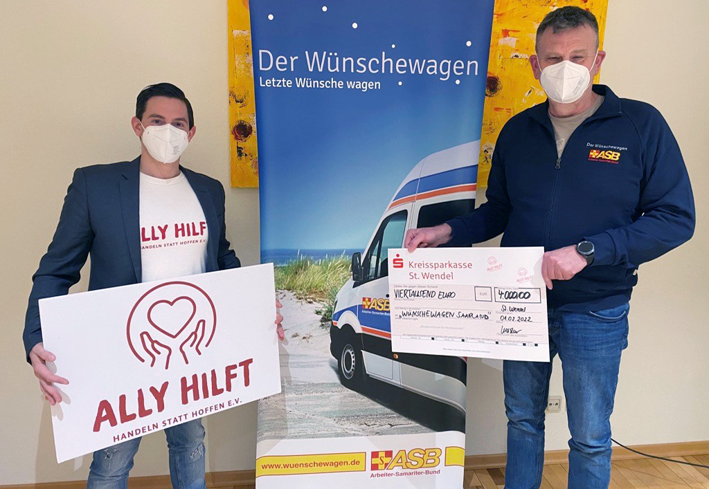 „Ally hilft“ … dem ASB-Wünschewagen