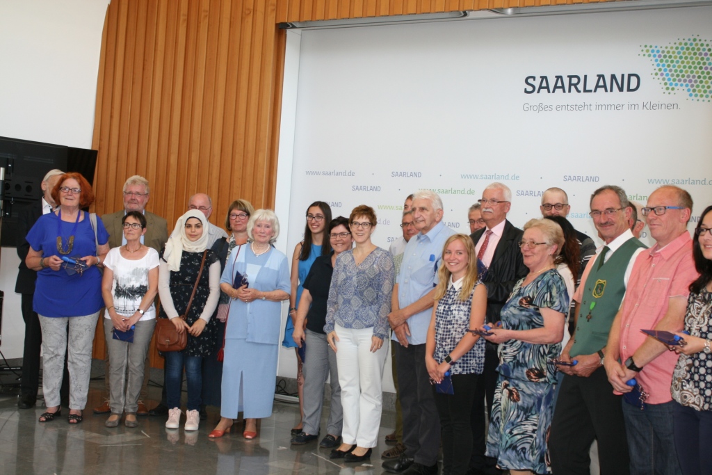 Ministerpräsidentin zeichnet ASB-OV Saarpfalz für Ehrenamtstätigkeit aus