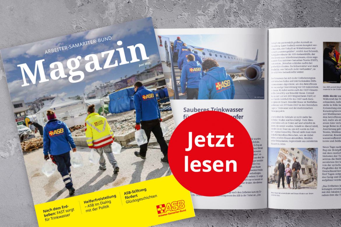 Das ASB-Magazin 02/2023 ist erschienen