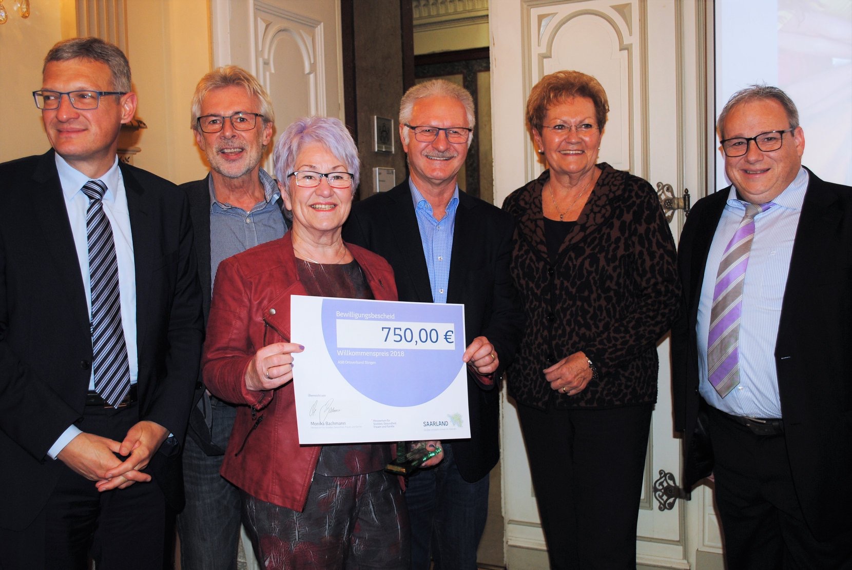 „Engagierte Stadt Illingen“ im ASB Illingen erhält Willkommenspreis des Saarlandes