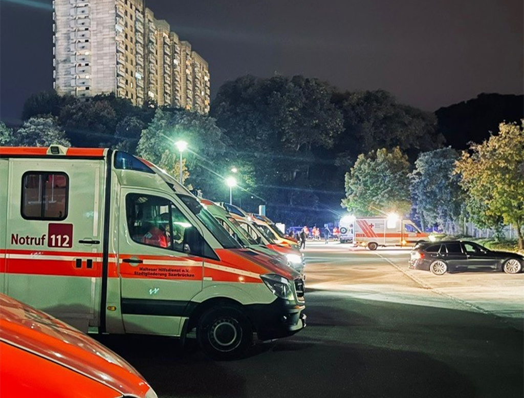 Großeinsatz auf dem Saarbrücker Sonnenberg